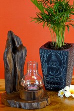 Windlicht Holz Wurzelholz