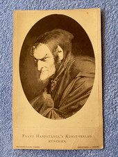 Fotografie? Postkarte? Fr. Hanfstängl München Mephisto Emblem der Hölle Grützner
