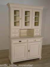 schönes Shabby-Chic Buffet im Landhausstil Weichholz, Vitrine Schrank Jugendstil