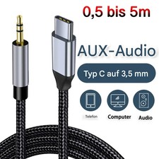 Usb klinke aux - c, kabel