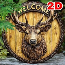 Blechschild rund Welcome