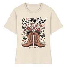 Country Girl Damen T-Shirt aus