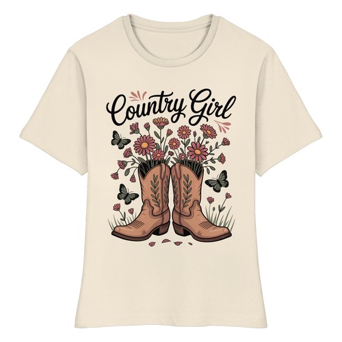 Country girl damen shirt - girl, aus