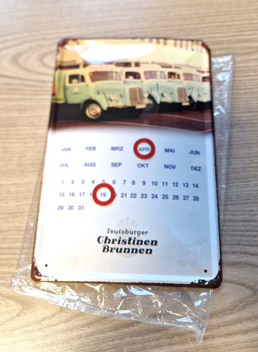 Blechschild werbung - ,