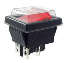 Wippschalter Rot mit