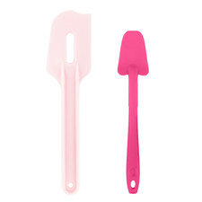 Tupperware Top-Schaber Rosa Teigschaber + Kochblume Restelöffel Pink