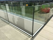 Ganzglasgeländer ALU Module mit 17,52 ESG -VSG Glas bauaufsichtliche Zulassung