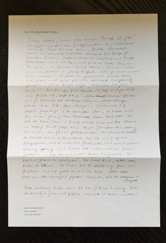 Bernhard heisig autograph - bernhard,