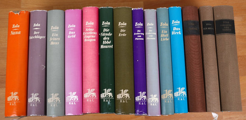 14x emile zola konvolut - zola,, die