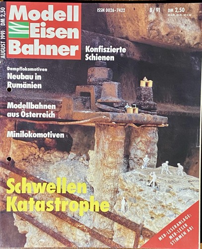 Modelleisenbahner 1991 - modelleisenbahner, 8/1991
