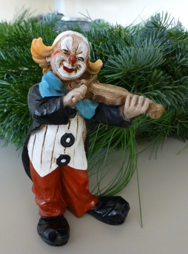 Clown mit geige - "clown, geige"