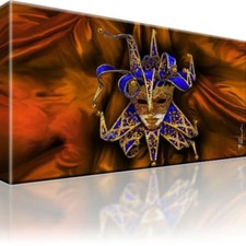 Joker Abstrakt Bild Bilder Leinwand Keilrahmen Wandbild Kunstdruck