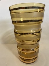 Gelbglas & Gold gebändert und