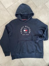 tommy hilfiger hoodie herren l dunkelblau