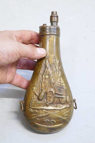 Alte pulverflasche messing - pulverflasche,