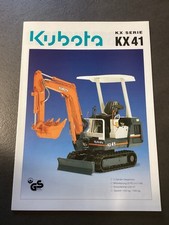 Baumaschinen Prospekte - Kubota KX 41 Kompaktbagger 