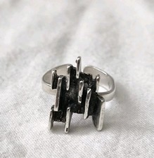 Ausgefallener silberring teka - ausgefallener,