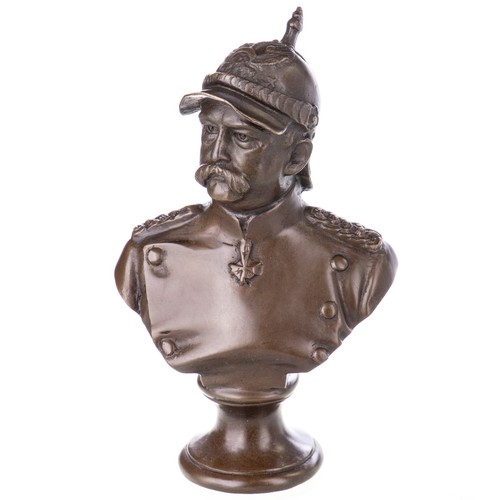 Bronzefigur büste otto von - bronzefigur,
