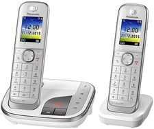 Panasonic KX-TGJ322GW DECT Schnurlostelefon-Set mit AB und Anruferansage