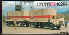 Kibri H0-Bausatz 10264 MAN-Container-Lastzug "DB",   ungebaut