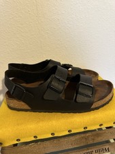 Birkenstock Milano 44 Schwarz Leder