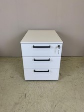 Steelcase Rollcontainer Weiß auf Rollen