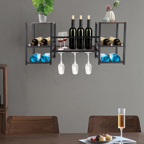 Wandmontierte weinregal - wandmontierte,