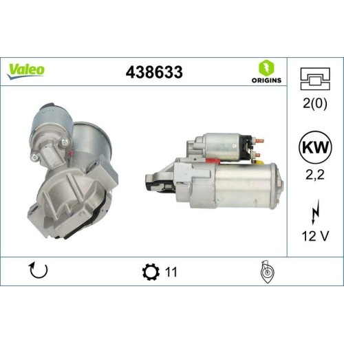 Starter valeo 438633 - 438633,