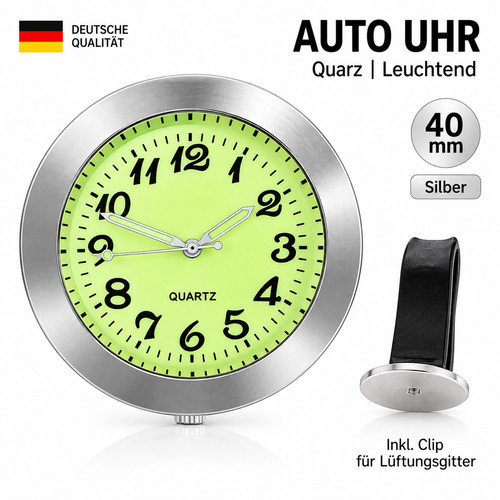 Auto uhr leuchtend - auto, quarz