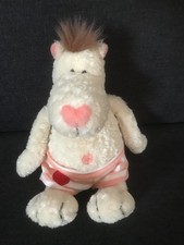 Nici Nilpferd Rudolfo mit Hose+Herz ca. 24cm Plüpschtier Kuscheltier