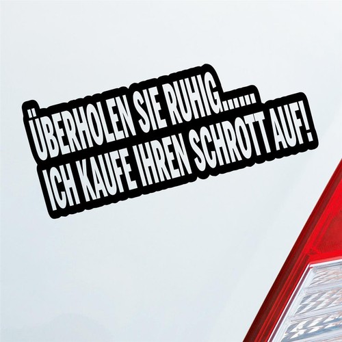 Auto aufkleber überholen sie - auto,
