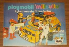 Seltene Werbung PLAYMOBIL System 3524 Rallyewagen Auto Rallye Team Klicky 1983