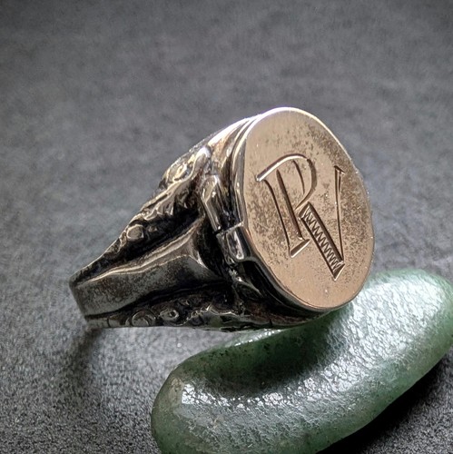 Jugendstil monogramm gift ring - jugendstil,