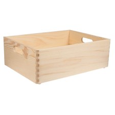 Stapelkiste aus Holz mit