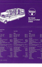 HYMER REISEMOBIL PREISLISTE  - III/1973 -  PROSPEKT -462 462D 550