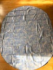 Maritime Lack-Tischdecke - hellblau, oval,  160 x 220, abwaschbar, Schiffe, Meer