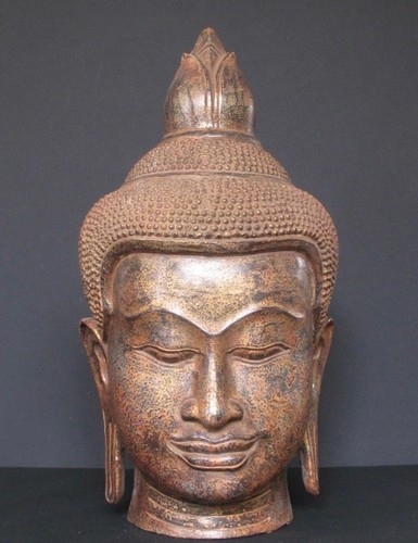 Große kopf buddha aus bronze - große,
