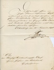 OLDENBURG - VERLEIHUNGSURKUNDE