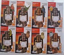 Lampe Solar Laterne mit Vogel Dekoleuchte mit Figur Terrassenlampe 