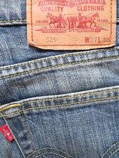 Levi's 529 Bootcut Damen Jeans Hose W 27 /L 30 Vintage Denim mit KULT Waschung !