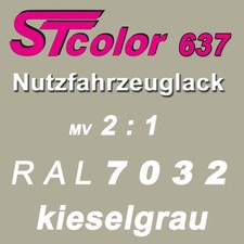8,5 kg 2K HS Autolack VOC 2:1 RAL 7032 kieselgrau NFZ LKW Lack Set mit Härter