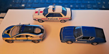 POLIZEI -Konvolut Sammlung 3 Modellautos PKW von ATLAS/Schuko-gebraucht ohne Box