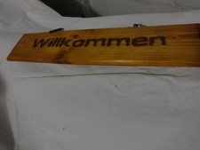 Willkommen`s Schild  - Holz - NEU
