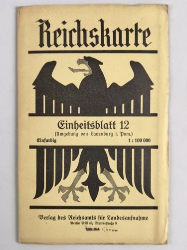Reichskarte einheitsblatt 12 - reichskarte,,