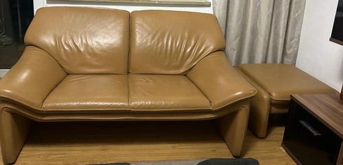 Leder couch set - couch,