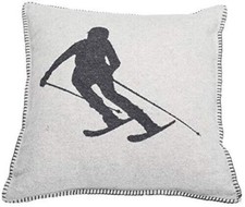 David Fussenegger Kissenbezug Kissen Skifahrer 50 x 50 cm cm