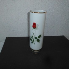 Vase Blumenvase Vasen Rote Rose Weig Bavaria Porzellan H 19 cm