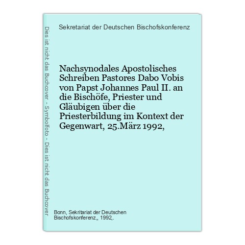 Nachsynodales apostolisches - nachsynodales,