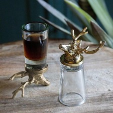 Set of Two Stag Shot Glasses -