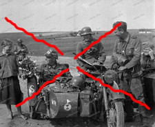 Negativ-Russland-34.Inf.Div.-Wehrmacht-Kradmelder-BMW-Motorrad-Seitenwagen-108